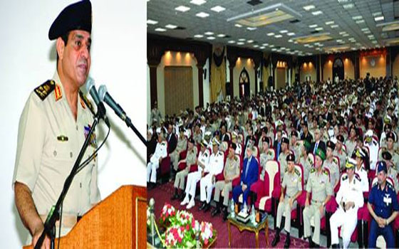   مصر اليوم - السيسي يطالب أنصار مرسي بمراجعة مواقفهم ويعتبر التفويض رسالة إلى الغرب