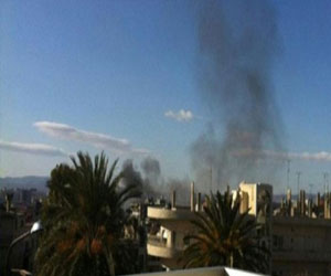 مصر اليوم - الطيران السوري يشن غارة على صهريج مازوت قرب الحدود السورية ـ اللبنانية