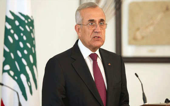   مصر اليوم - سليمان يتفقد المنصة اللبنانية في القرية الفرنكوفونية