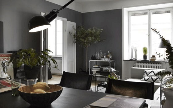   مصر اليوم - ديكور داخلي داكن لشقة ذات طابع ذكوري