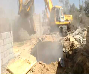 مصر اليوم - الجيش المصري يهدم أكبر نفق حدودي مع غزة