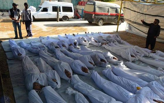   مصر اليوم - تقرير الخبراء: رؤوس كيميائية  أنطلقت من أحداثيات مناطق يسيطر عليها نظام الأسد