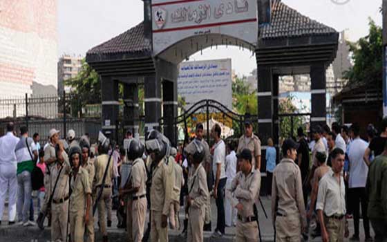   مصر اليوم - الداخلية توافق على إقامة سرادق عزاء أمام بوابة نادي الزمالك