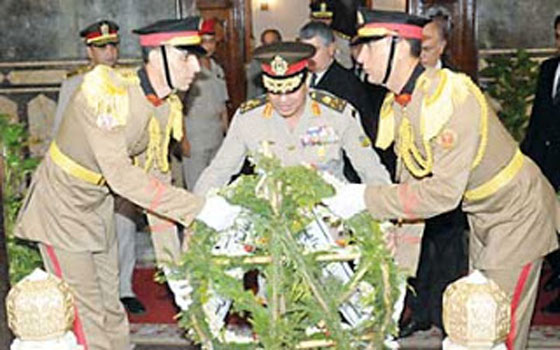   مصر اليوم - السيسي يشارك للمرة الأولى في إحياء الذكرى 43 لرحيل الرئيس جمال عبد الناصر