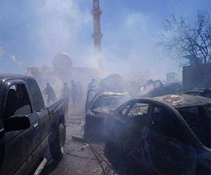   مصر اليوم - انفجار في رنكوس بريف دمشق يوقع 37 قتيلاً وأكثر من 100 جريح