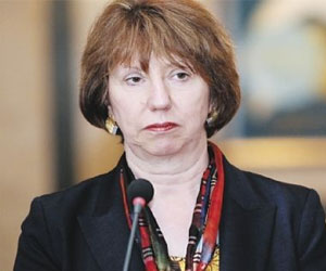   مصر اليوم - آشتون تلتقي منصور والببلاوي والسيسي لمناقشة الأوضاع