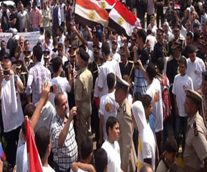 مصر اليوم - أهالي إطسا في الفيوم يحتفلون بذكرى أكتوبر