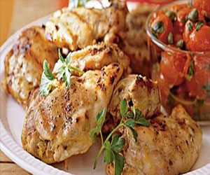   مصر اليوم - دجاج مشوي بصوص النعناع وخل التفاح