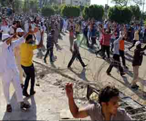   مصر اليوم - مهاجمة مسيرةٍ إخوانيَّةٍ بالطُّوب في الفيُّوم لاحتكاكها بأفراد الجيش