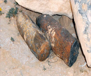   مصر اليوم - العثور على دانة مدفع من مخلفات الحرب في رأس غارب