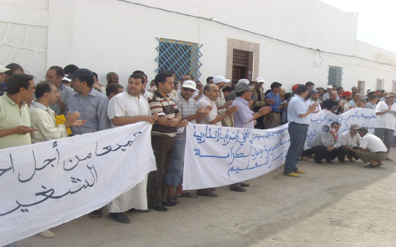 مصر اليوم - أستاذات في سيدي إفني يعتصمن أمام الإدارة الإقليمية للتعليم