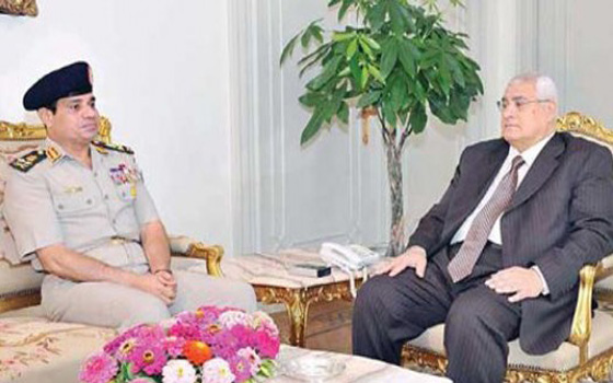   مصر اليوم - كمِّل جميلك تتقدّم بطلب للرئيس منصور لترقية السيسي لرُتبة مُشير