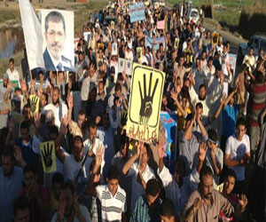 مصر اليوم - مظاهرات لأنّصار مرسي في 4 مناطق في دمياط