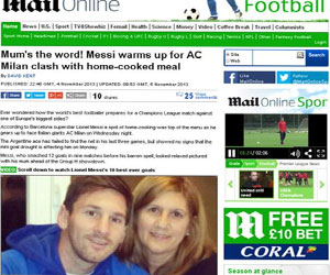   مصر اليوم - ميسي يستعين بغذاء والدته لإنهاء صيامه عن الأهداف