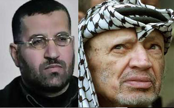   مصر اليوم - عرفات وأحمد الجعبري في صورة واحدة وسط قطاع غزة