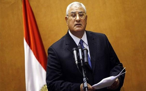   مصر اليوم - الرئيس منصور يتسلم المشروع المعُدل لقانون التظاهر لدراسته مع مستشاره