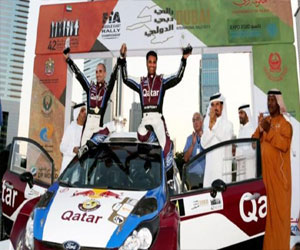   مصر اليوم - القطري ناصر العطية يتوج بلقب رالي دبي للمرة الـ7 على التوالي