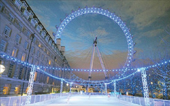   مصر اليوم - لندن تحتفل بموسم الأعياد على الجليد