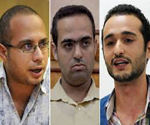   مصر اليوم - المصريّ الدّيمقراطيّ يُدين حبس ماهر وعادل ودومة‏