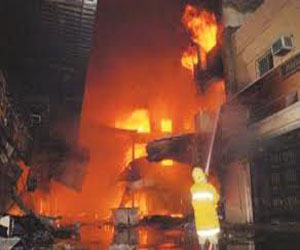   مصر اليوم - حريق يدمر مخازن الجمعية الإبراهيمية السلفية في شبرا الخيمة