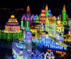   مصر اليوم - مهرجان صيني يعرض ناطحات سحاب من الجليد