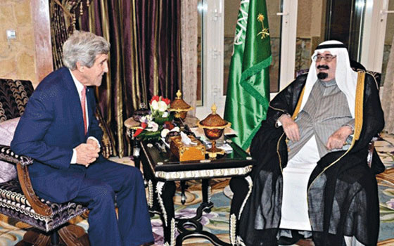   مصر اليوم - كيري يبحث في الرياض وعمَّان أوضاع المنطقة ولاسيما الأزمة السورية وإيران