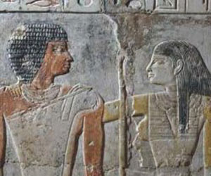   مصر اليوم - إكتشاف أقدم لوحة تجسد قصة حب بين زوجين في مقبرة فرعونية