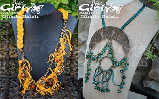   مصر اليوم - استخدمت الخيوط في تصميم حليّ الشّتاء