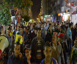 مصر اليوم - مسيرة للإخوان في دمياط الجديدة للتنديد بمحاكمة قيادات الجماعة