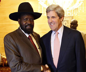   مصر اليوم - كيري يبحث مع سلفاكير سبل دفع محادثات أديس أبابا