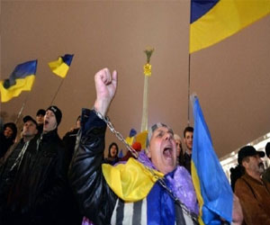   مصر اليوم - تظاهرة جديدة للمعارضة الأوكرانية احتجاجًا على قرارات الحكومة