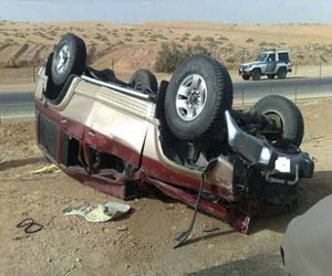   مصر اليوم - إصابة 5 أشخاص في انقلاب سيارة على طريق رأس غارب الزعفرانة