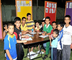   مصر اليوم - 600 طفل سعودي في المرسم الحر في مهرجان التسوق