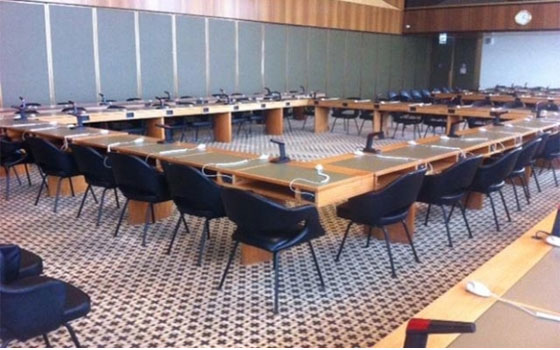   مصر اليوم - القاعة 16 في مبنى الأمم المتحدة في جنيف باتت جاهزة لاستضافة فريقي الصراع السوري