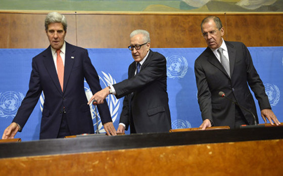   مصر اليوم - كيري يرفض أي تفسير لهدف جنيف2 غير إقامة عملية سياسيةَّ لتشكيل حكومة انتقاليَّة