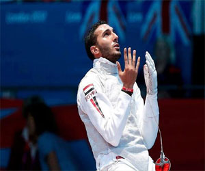   مصر اليوم - المصري علاء أبوالقاسم في دور الـ64 لمونديال السلاح في فرنسا