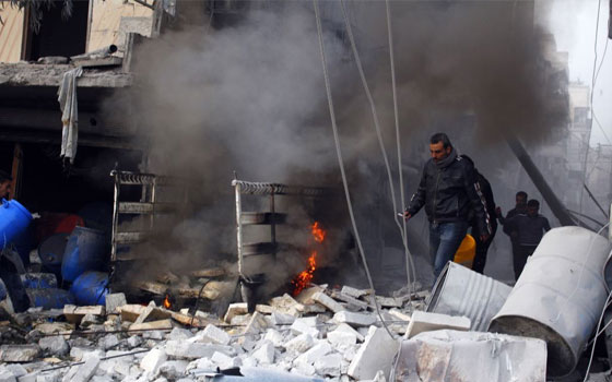   مصر اليوم - مقتل طفل وإصابة 8 في غارة نفَّذتها طائرات حربيَّة حكوميَّة على إنخل