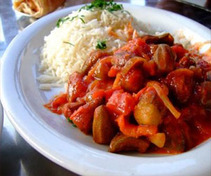   مصر اليوم - بامية مع الأرز والدجاج