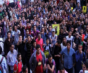   مصر اليوم - مظاهرة لطلابالاخوان في جامعة سوهاج