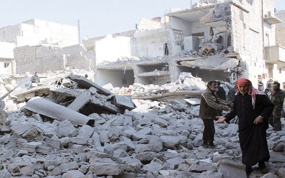   مصر اليوم - مقتل طفل بقناصة الحكومة في العسالي وبراميل متفجّرة على حلب