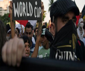   مصر اليوم - 2500 متظاهر ضد تنظيم مونديال 2014 في البرازيل