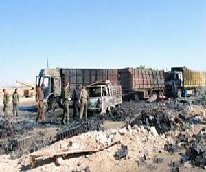   مصر اليوم - مقتل 13 من الحكوميّة في تفجير مقاتل من النّصرة في حماه