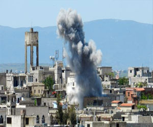   مصر اليوم - قصف جوي على مصيف سلمى بريف اللاذقية