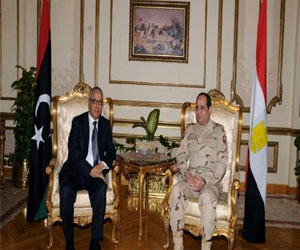   مصر اليوم - السِّيسي يلتقي رئيس وزراء ليبيا لبحث التَّعاون الأمني بين البلدين