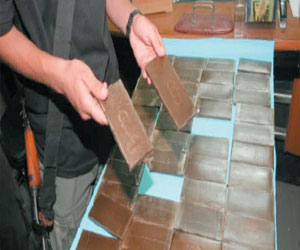   مصر اليوم - ضبط 20 قطعة من الحشيشة مع عامل في سوهاج