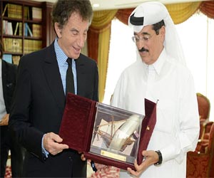   مصر اليوم - وزير الثقافة يلتقي رئيس معهد العالم العربي في باريس