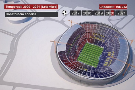   مصر اليوم - برشلونة يكشف عن الرسوم الهندسية لملعب كامب نو الجديد