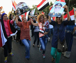   مصر اليوم - احتفاليّة شعبيّة لـقرار الشعب لدعّم السيّسي في القاهرة