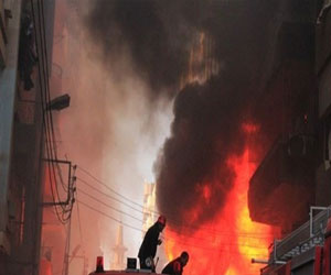   مصر اليوم - وفاة وإصابة 35 شخصًا في حريق السوق العربي في بغداد