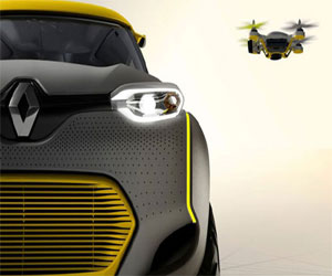 مصر اليوم - سيارة Renault Kwid مزودة بطائرة لاستطلاع الطريق